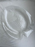 grand plat poisson en verre